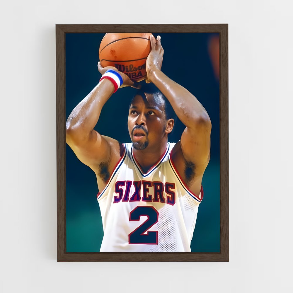 Poster Moses malone – affiche Basketball (vue 5)